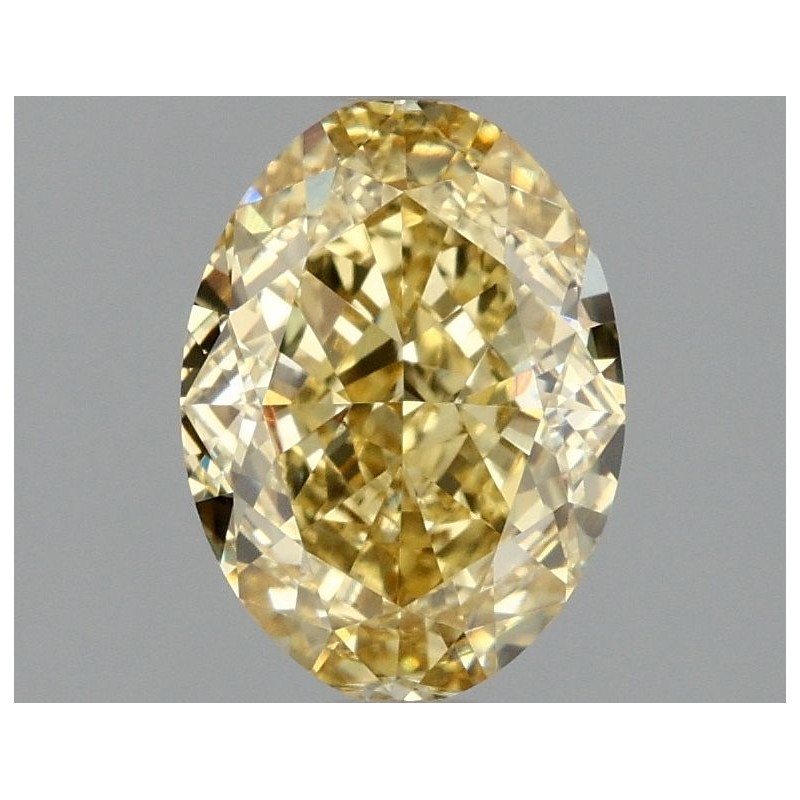Diament laboratoryjny o barwie fantazyjnej szlif owalny, 2.07ct, VVS2, Fancy Intense Yellow, IGI LG669479259