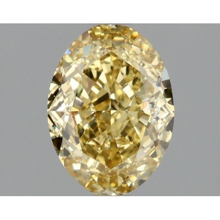 Diament laboratoryjny o barwie fantazyjnej szlif owalny, 2.07ct, VVS2, Fancy Intense Yellow, IGI LG669479259