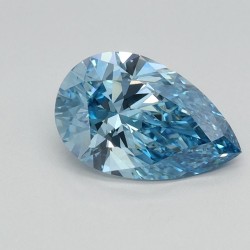 Diament laboratoryjny o barwie fantazyjnej szlif gruszkowy, 1.09ct, VVS2, Fancy Vivid Blue, IGI LG613350783