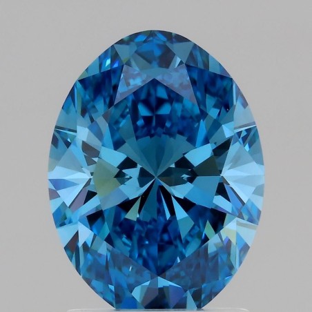 Diament laboratoryjny o barwie fantazyjnej szlif owalny, 1.68ct, VVS2, Fancy Vivid Blue, IGI LG708563005