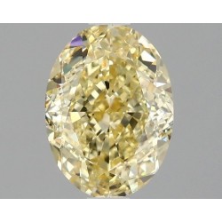 Diament laboratoryjny o barwie fantazyjnej szlif owalny, 1.53ct, VVS2, Fancy Intense Yellow, IGI LG670441611