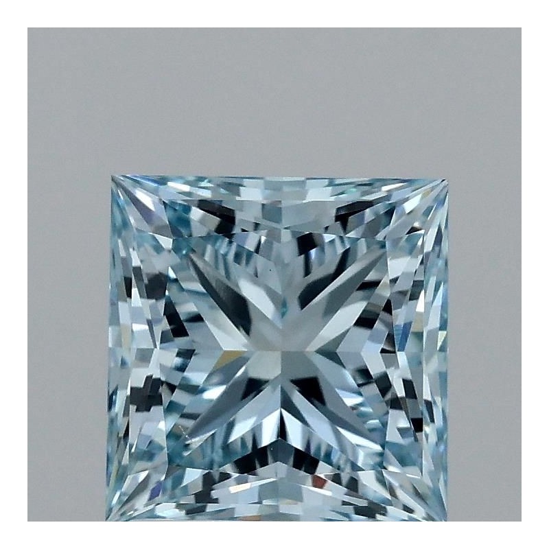 Diament laboratoryjny o barwie fantazyjnej szlif princess, 2.05ct, VVS2, Fancy Intense Blue, IGI LG707542687