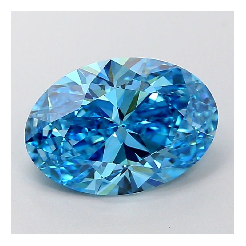 Diament laboratoryjny o barwie fantazyjnej szlif owalny, 2.77ct, VVS2, Fancy Vivid Blue, IGI LG723518702 Diament laboratoryjny o barwie fantazyjnej szlif owalny, 2.77ct, VVS2, Fancy Vivid Blue, IGI LG723518702