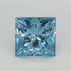 Diament laboratoryjny o barwie fantazyjnej szlif princess, 1.1ct, VVS2, Fancy Vivid Blue, IGI LG667448713
