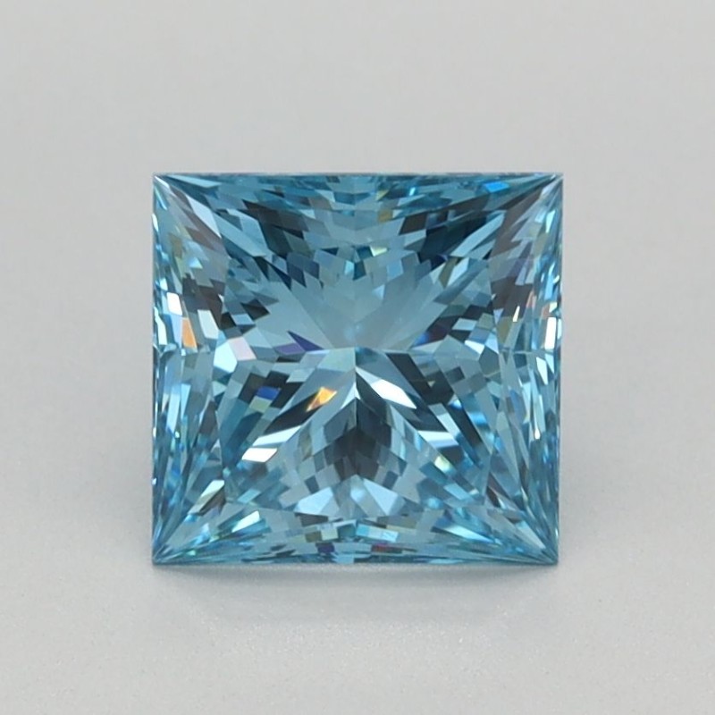 Diament laboratoryjny o barwie fantazyjnej szlif princess, 1.1ct, VVS2, Fancy Vivid Blue, IGI LG667448713 Diament laboratoryjny o barwie fantazyjnej szlif princess, 1.1ct, VVS2, Fancy Vivid Blue, IGI LG667448713