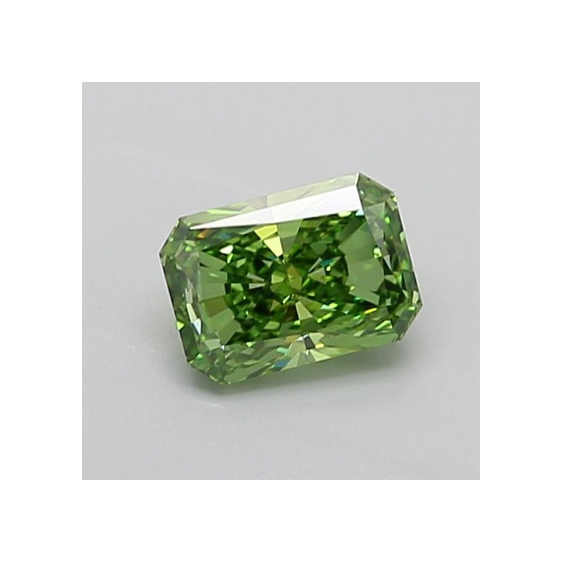 Diament laboratoryjny o barwie fantazyjnej radiant, 1.08ct, VVS2, Fancy Vivid Green, IGI LG739511239 Diament laboratoryjny o barwie fantazyjnej radiant, 1.08ct, VVS2, Fancy Vivid Green, IGI LG739511239