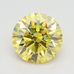 Diament laboratoryjny o barwie fantazyjnej szlif okrągły, 1.03ct, VVS1, Fancy Vivid Yellow, IGI LG614331942
