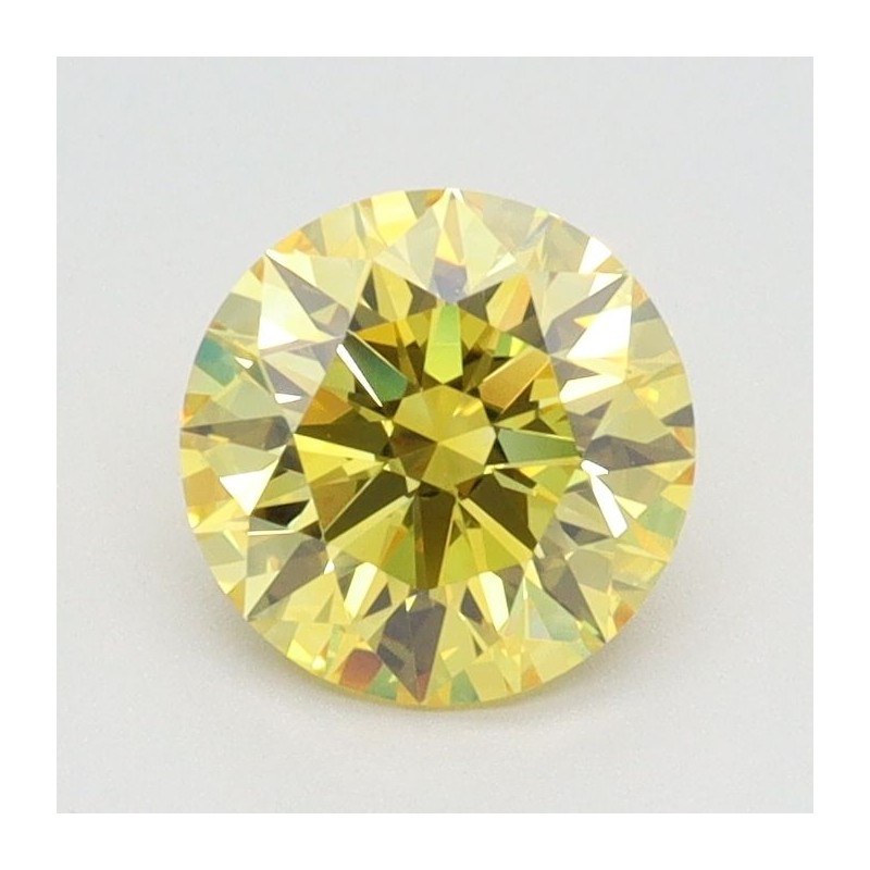 Diament laboratoryjny o barwie fantazyjnej szlif okrągły, 1.03ct, VVS1, Fancy Vivid Yellow, IGI LG614331942