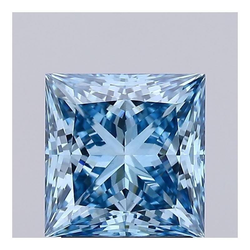 Diament laboratoryjny o barwie fantazyjnej szlif princess, 2.22ct, VVS2, Fancy Vivid Blue, IGI LG598327098 Diament laboratoryjny o barwie fantazyjnej szlif princess, 2.22ct, VVS2, Fancy Vivid Blue, IGI LG598327098