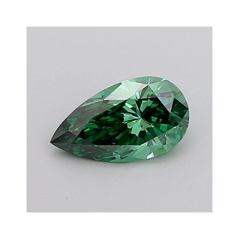 Diament laboratoryjny o barwie fantazyjnej szlif gruszkowy, 1.07ct, VVS2, Fancy Vivid Green, IGI LG717598778