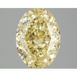 Diament laboratoryjny o barwie fantazyjnej szlif owalny, 2.07ct, VVS2, Fancy Intense Yellow, IGI LG683520291