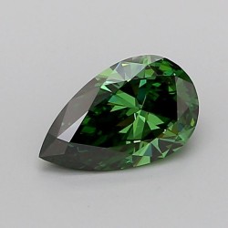 Diament laboratoryjny o barwie fantazyjnej szlif gruszkowy, 1ct, VVS2, Fancy Vivid Green, IGI LG717598767