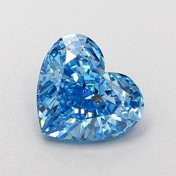 Diament laboratoryjny o barwie fantazyjnej serce, 1.16ct, VVS2, Fancy Vivid Blue, IGI LG722517080