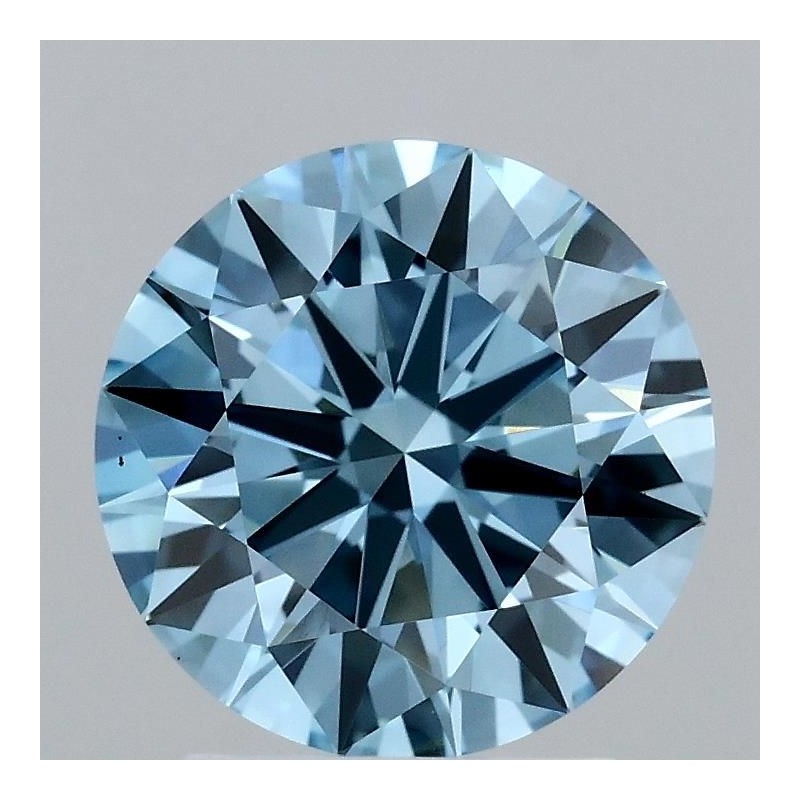 Diament laboratoryjny o barwie fantazyjnej szlif okrągły, 2.2ct, VVS2, Fancy Vivid Blue, IGI LG696505262