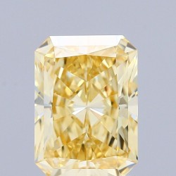 Diament laboratoryjny o barwie fantazyjnej radiant, 2.2ct, VVS2, Fancy Intense Yellow, IGI LG713595314