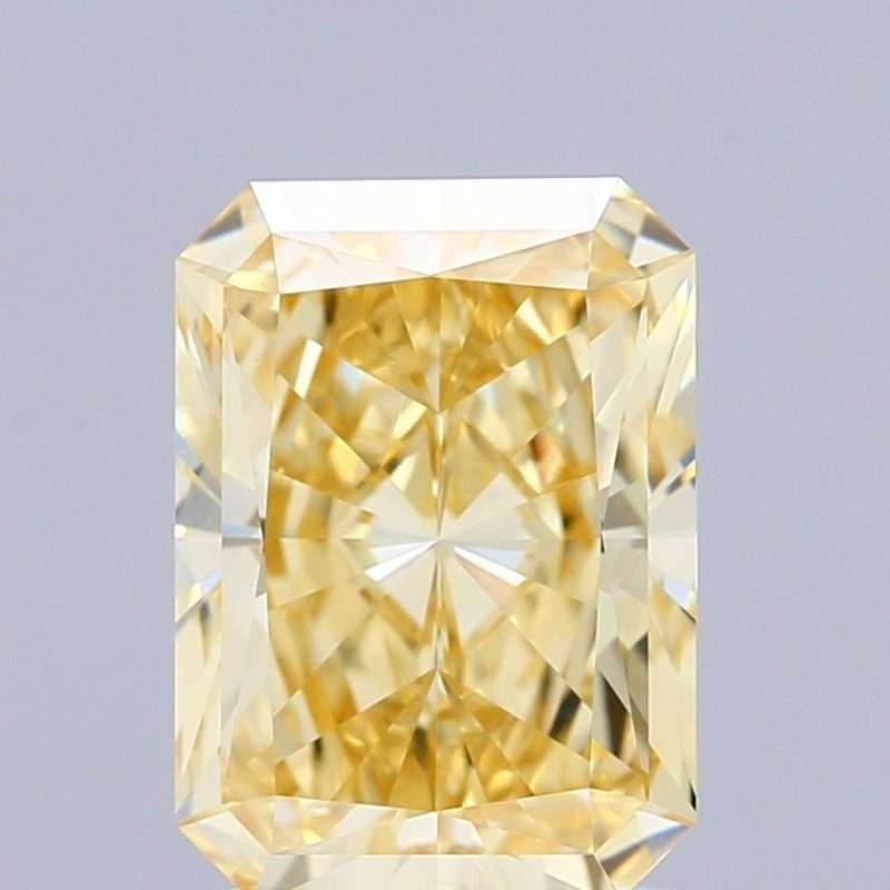 Diament laboratoryjny o barwie fantazyjnej radiant, 2.2ct, VVS2, Fancy Intense Yellow, IGI LG713595314