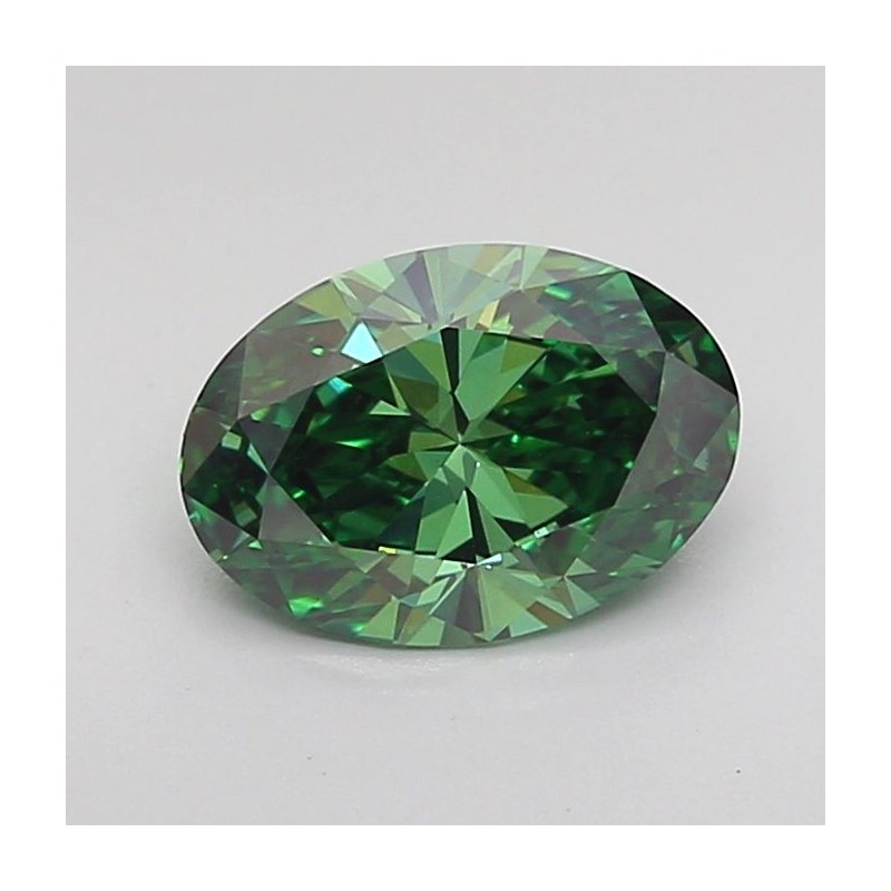 Diament laboratoryjny o barwie fantazyjnej szlif owalny, 1.11ct, VVS2, Fancy Vivid Green, IGI LG717598755 Diament laboratoryjny o barwie fantazyjnej szlif owalny, 1.11ct, VVS2, Fancy Vivid Green, IGI LG717598755