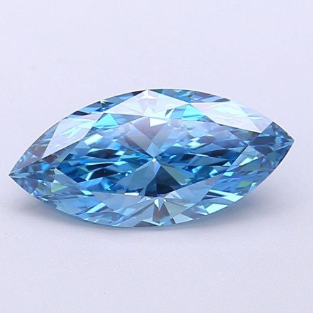 Diament laboratoryjny o barwie fantazyjnej markiza, 1.53ct, VVS1, Fancy Vivid Blue, IGI LG715583152