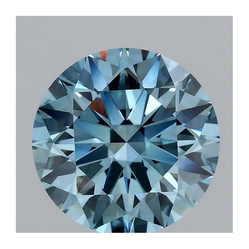 Diament laboratoryjny o barwie fantazyjnej szlif okrągły, 2.09ct, VVS2, Fancy Vivid Blue, IGI LG702579570