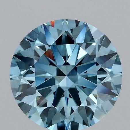Diament laboratoryjny o barwie fantazyjnej szlif okrągły, 2.09ct, VVS2, Fancy Vivid Blue, IGI LG702579570