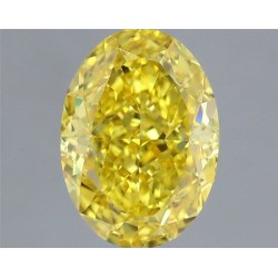 Diament laboratoryjny o barwie fantazyjnej szlif owalny, 1.54ct, VVS1, Fancy Vivid Yellow, IGI LG717506108