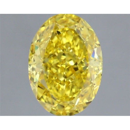 Diament laboratoryjny o barwie fantazyjnej szlif owalny, 1.54ct, VVS1, Fancy Vivid Yellow, IGI LG717506108