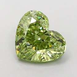 Diament laboratoryjny o barwie fantazyjnej serce, 1.6ct, VVS2, Fancy Vivid Green, IGI LG722517114