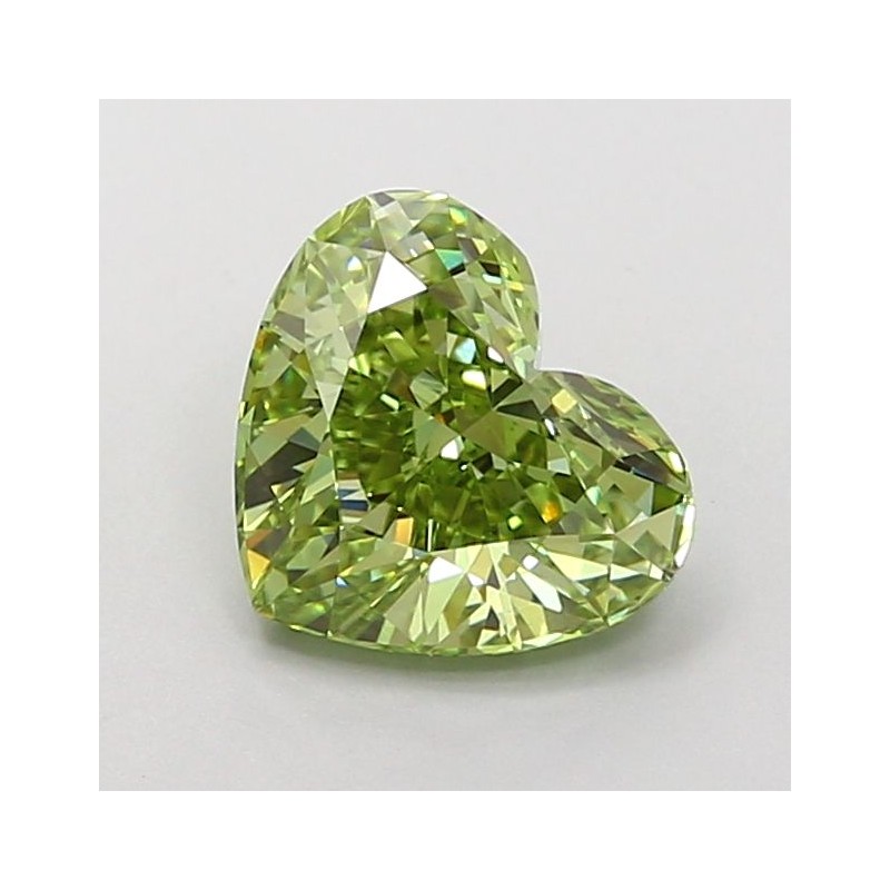 Diament laboratoryjny o barwie fantazyjnej serce, 1.6ct, VVS2, Fancy Vivid Green, IGI LG722517114 Diament laboratoryjny o barwie fantazyjnej serce, 1.6ct, VVS2, Fancy Vivid Green, IGI LG722517114