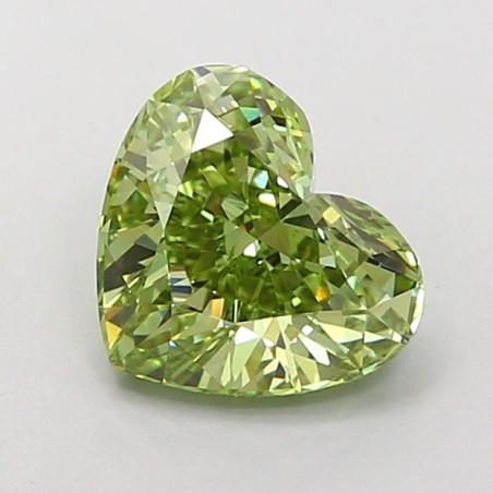 Diament laboratoryjny o barwie fantazyjnej serce, 1.6ct, VVS2, Fancy Vivid Green, IGI LG722517114