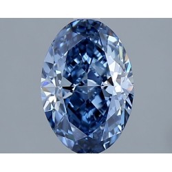 Diament laboratoryjny o barwie fantazyjnej szlif owalny, 2.02ct, VVS1, Fancy Vivid Blue, IGI LG698535809