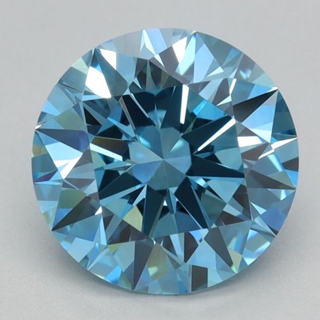 Diament laboratoryjny o barwie fantazyjnej szlif okrągły, 2.03ct, VVS2, Fancy Vivid Blue, IGI LG719563217