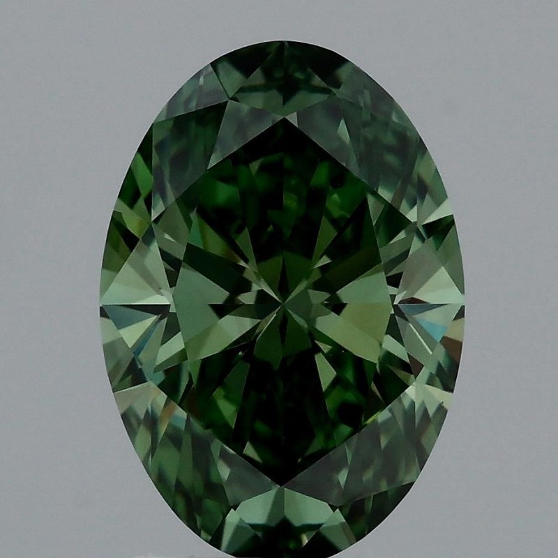 Diament laboratoryjny o barwie fantazyjnej szlif owalny, 2.11ct, VVS1, Fancy Vivid Green, IGI LG717528256 Diament laboratoryjny o barwie fantazyjnej szlif owalny, 2.11ct, VVS1, Fancy Vivid Green, IGI LG717528256