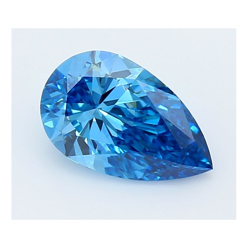 Diament laboratoryjny o barwie fantazyjnej szlif gruszkowy, 1.54ct, VVS2, Fancy Vivid Blue, IGI LG731501239
