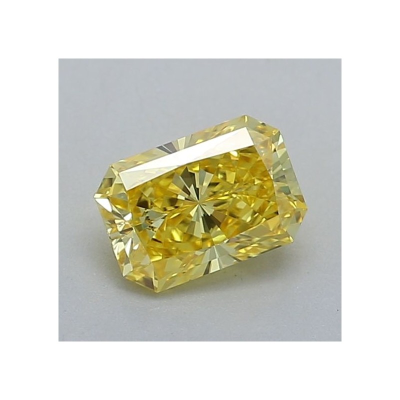 Diament laboratoryjny o barwie fantazyjnej radiant, 0.52ct, VVS1, Fancy Vivid Yellow, IGI LG634488992