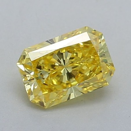 Diament laboratoryjny o barwie fantazyjnej radiant, 0.52ct, VVS1, Fancy Vivid Yellow, IGI LG634488992