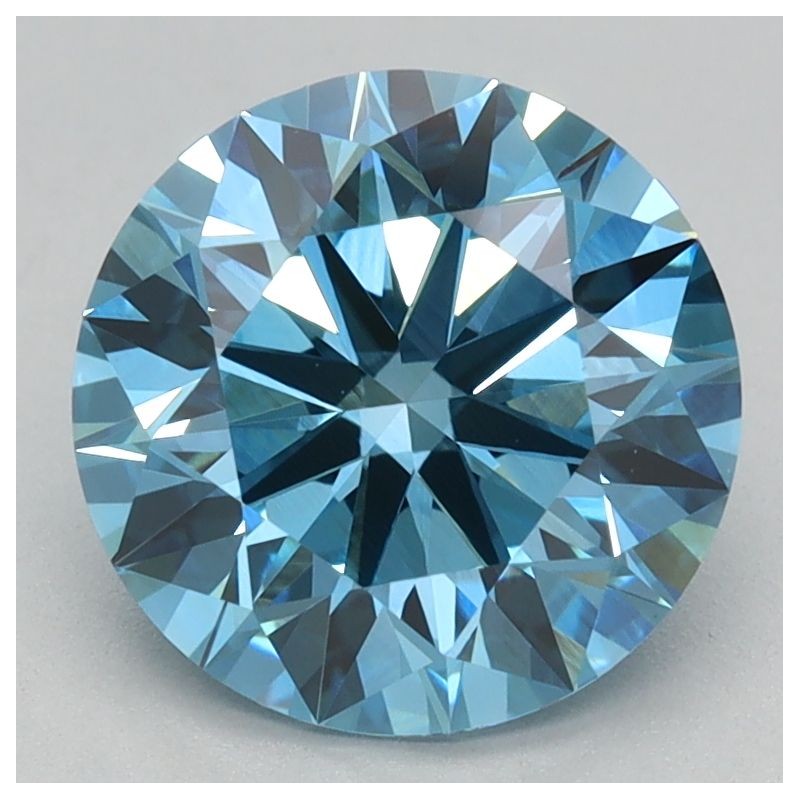 Diament laboratoryjny o barwie fantazyjnej szlif okrągły, 1.85ct, VVS2, Fancy Vivid Blue, IGI LG719563214