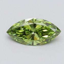 Diament laboratoryjny o barwie fantazyjnej markiza, 1.51ct, VVS2, Fancy Vivid Green, IGI LG611366565