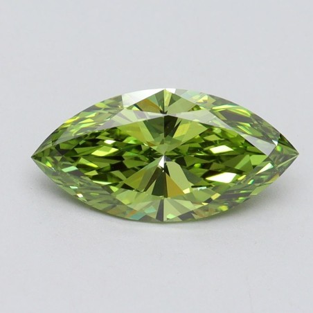 Diament laboratoryjny o barwie fantazyjnej markiza, 1.51ct, VVS2, Fancy Vivid Green, IGI LG611366565