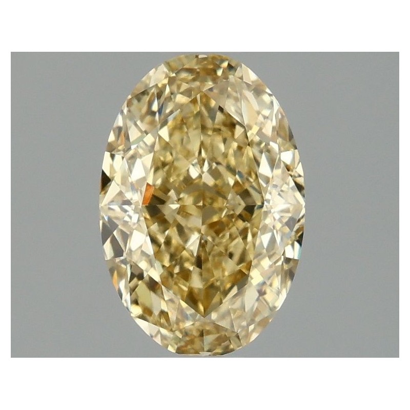 Diament laboratoryjny o barwie fantazyjnej szlif owalny, 1.59ct, VVS2, Fancy Intense Yellow, IGI LG677575752