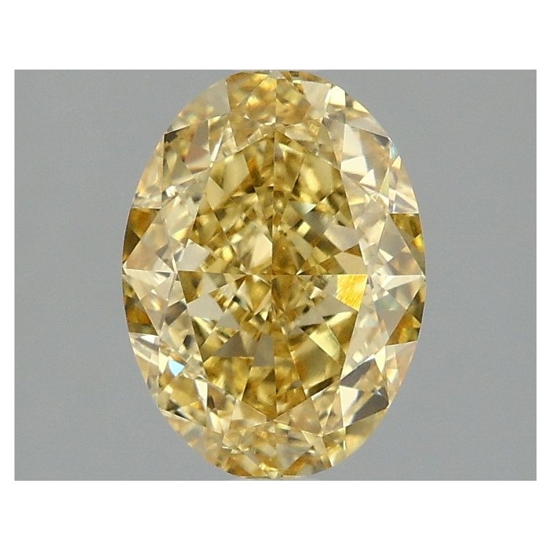 Diament laboratoryjny o barwie fantazyjnej szlif owalny, 2.1ct, VVS2, Fancy Vivid Yellow, IGI LG677582527