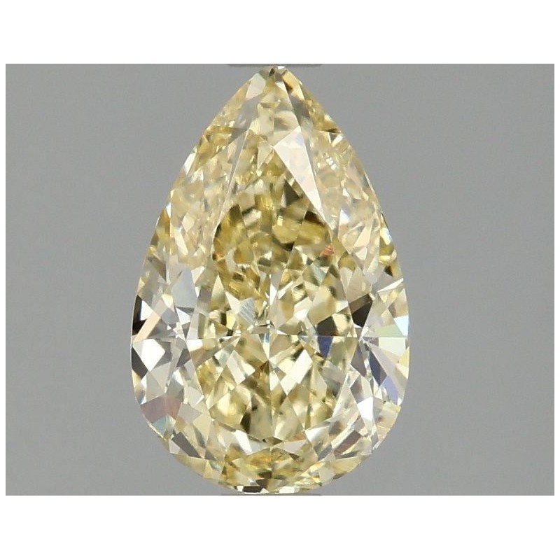 Diament laboratoryjny o barwie fantazyjnej szlif gruszkowy, 1.52ct, VVS2, Fancy Intense Yellow, IGI LG674503482