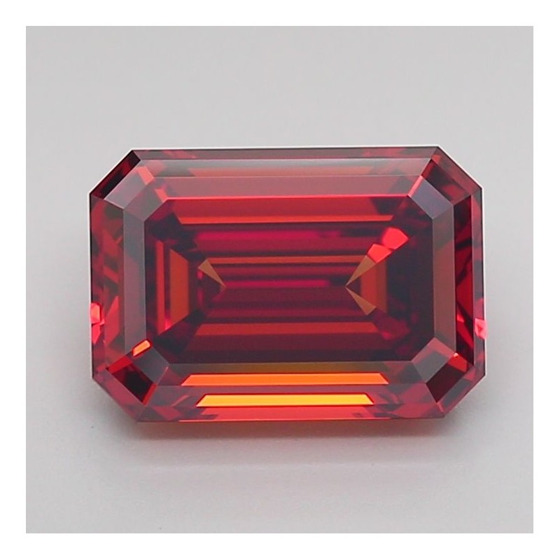 Diament laboratoryjny o barwie fantazyjnej szlif szmaragdowy, 2.5ct, VVS1, Fancy Vivid Orange, IGI LG712549440