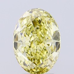 Diament laboratoryjny o barwie fantazyjnej szlif owalny, 2.43ct, VVS2, Fancy Yellow, IGI LG720586643