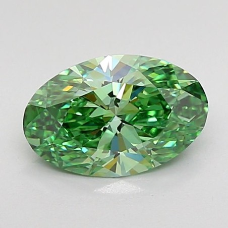 Diament laboratoryjny o barwie fantazyjnej szlif owalny, 1ct, VVS2, Fancy Vivid Green, IGI LG732529622