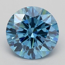 Diament laboratoryjny o barwie fantazyjnej szlif okrągły, 1.54ct, VVS1, Fancy Vivid Blue, IGI LG681516088