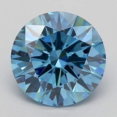 Diament laboratoryjny o barwie fantazyjnej szlif okrągły, 1.54ct, VVS1, Fancy Vivid Blue, IGI LG681516088