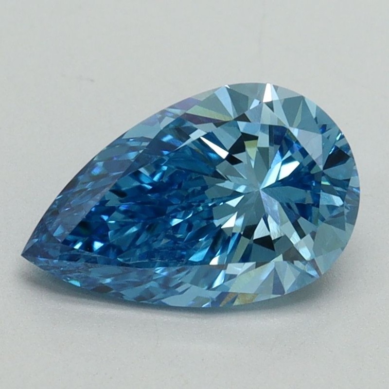 Diament laboratoryjny o barwie fantazyjnej szlif gruszkowy, 1.5ct, VVS2, Fancy Vivid Blue, IGI LG645458800