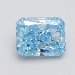 Diament laboratoryjny o barwie fantazyjnej radiant, 1.68ct, VVS2, Fancy Vivid Blue, IGI LG560224414