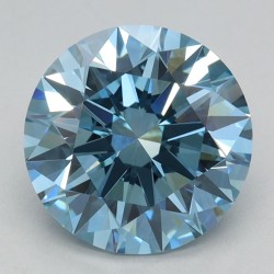 Diament laboratoryjny o barwie fantazyjnej szlif okrągły, 2.09ct, VVS2, Fancy Vivid Blue, IGI LG715571380