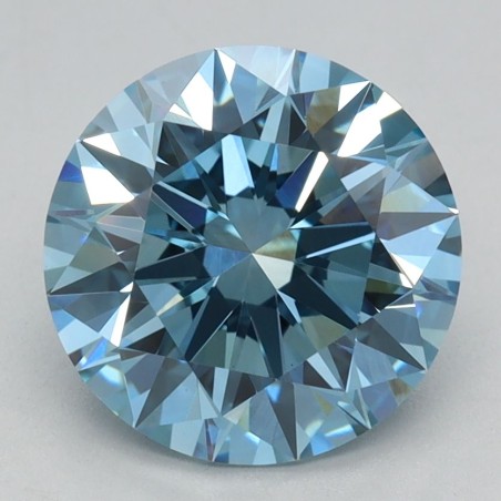 Diament laboratoryjny o barwie fantazyjnej szlif okrągły, 2.09ct, VVS2, Fancy Vivid Blue, IGI LG715571380